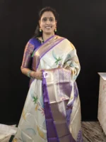 TS02 Tissue Saree Purple